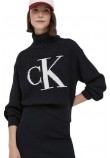 CALVIN KLEIN JEANS BLOWN UP CK LOOSE SWEATER ΜΠΛΟΥΖΑ ΓΥΝΑΙΚΕΙΑ BLACK