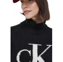 CALVIN KLEIN JEANS BLOWN UP CK LOOSE SWEATER ΜΠΛΟΥΖΑ ΓΥΝΑΙΚΕΙΑ BLACK