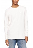 TOMMY JEANS REG WAFFLE L/S TEE ΜΠΛΟΥΖΑ ΑΝΔΡΙΚΗ WHITE
