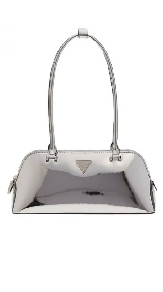 GUESS ARNELA SHOULDER SATCHEL ΤΣΑΝΤΑ ΓΥΝΑΙΚΕΙΑ SILVER