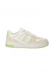 CALVIN KLEIN JEANS BASKET CUPSOLE LACE MIX NBS SAT ΠΑΠΟΥΤΣΙ ΓΥΝΑΙΚΕΙΟ WHITE