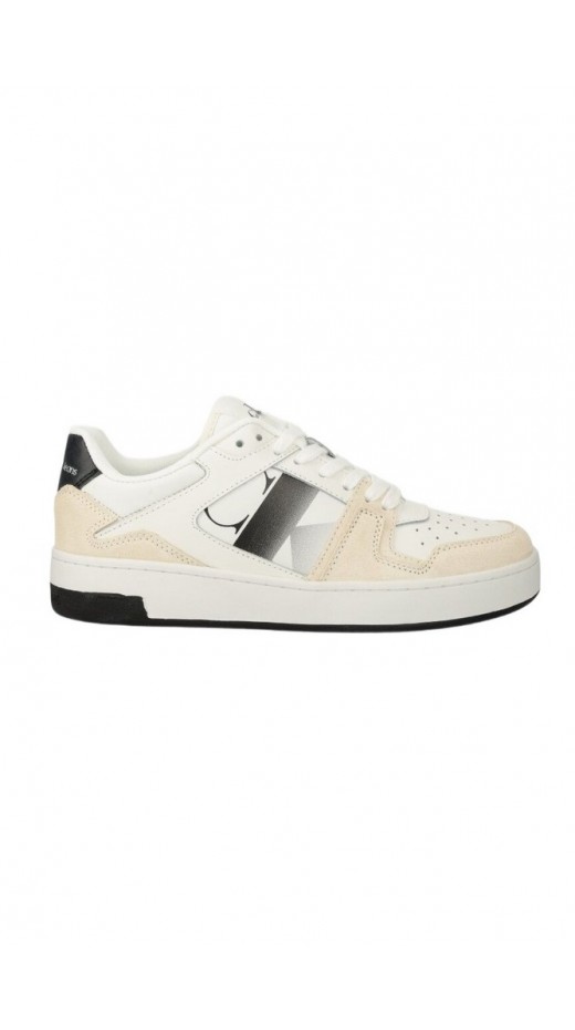 CALVIN KLEIN JEANS BASKET CUPSOLE LACE MIX NBS SAT ΠΑΠΟΥΤΣΙ ΓΥΝΑΙΚΕΙΟ WHITE/BLACK