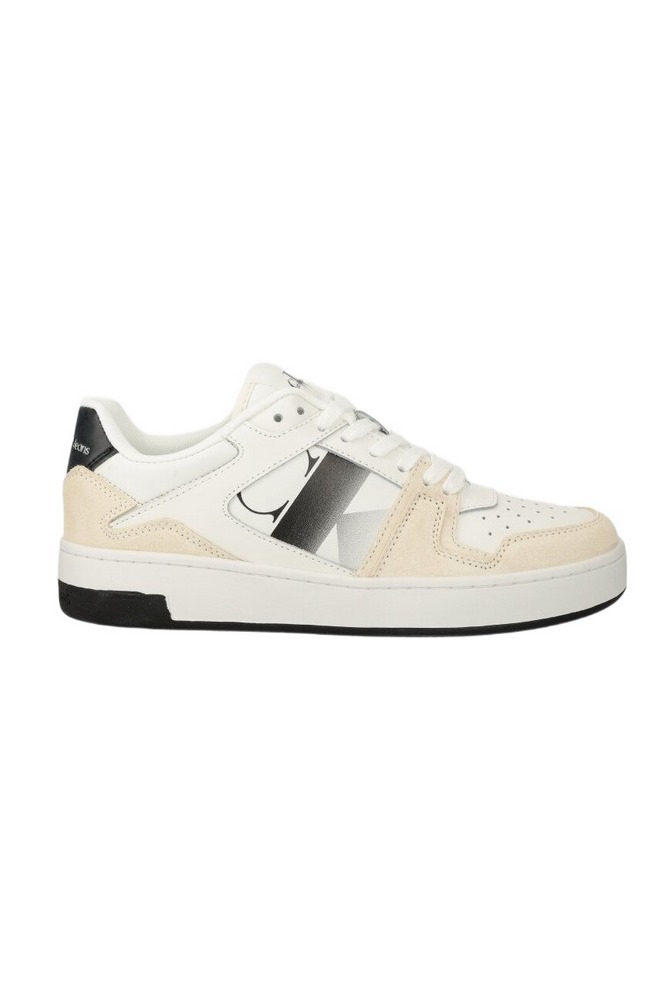 CALVIN KLEIN JEANS BASKET CUPSOLE LACE MIX NBS SAT ΠΑΠΟΥΤΣΙ ΓΥΝΑΙΚΕΙΟ WHITE/BLACK