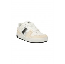 CALVIN KLEIN JEANS BASKET CUPSOLE LACE MIX NBS SAT ΠΑΠΟΥΤΣΙ ΓΥΝΑΙΚΕΙΟ WHITE/BLACK