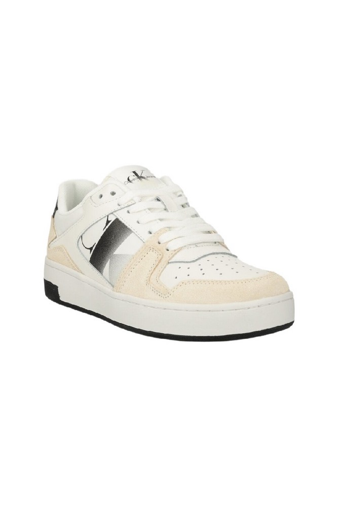 CALVIN KLEIN JEANS BASKET CUPSOLE LACE MIX NBS SAT ΠΑΠΟΥΤΣΙ ΓΥΝΑΙΚΕΙΟ WHITE/BLACK