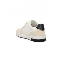 CALVIN KLEIN JEANS BASKET CUPSOLE LACE MIX NBS SAT ΠΑΠΟΥΤΣΙ ΓΥΝΑΙΚΕΙΟ WHITE/BLACK