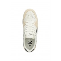 CALVIN KLEIN JEANS BASKET CUPSOLE LACE MIX NBS SAT ΠΑΠΟΥΤΣΙ ΓΥΝΑΙΚΕΙΟ WHITE/BLACK