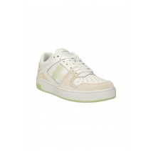 CALVIN KLEIN JEANS BASKET CUPSOLE LACE MIX NBS SAT ΠΑΠΟΥΤΣΙ ΓΥΝΑΙΚΕΙΟ WHITE