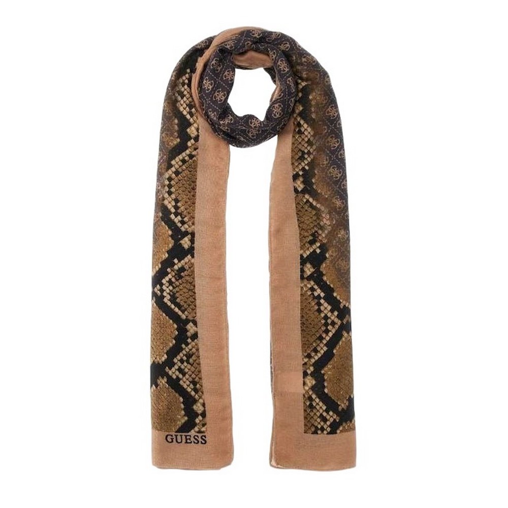 GUESS AJIONA SCARF 80X190 ΦΟΥΛΑΡΙ ΓΥΝΑΙΚΕΙΟ BROWN