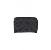 GUESS LINDSEY SLG MEDIUM ZIP AROUND ΠΟΡΤΟΦΟΛΙ ΓΥΝΑΙΚΕΙΟ DARK GREY