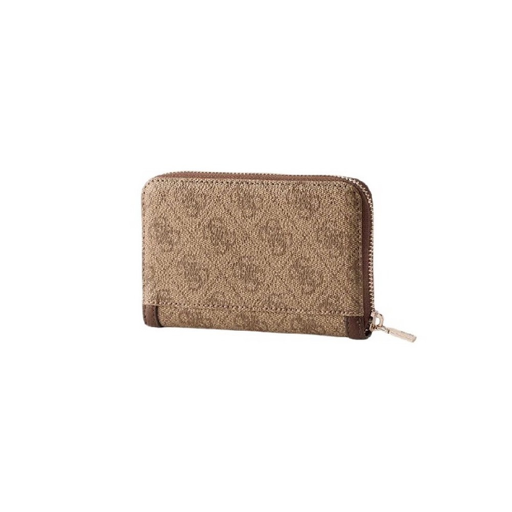 GUESS LINDSEY SLG MEDIUM ZIP AROUND ΠΟΡΤΟΦΟΛΙ ΓΥΝΑΙΚΕΙΟ LATTE