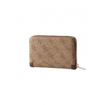 GUESS LINDSEY SLG MEDIUM ZIP AROUND ΠΟΡΤΟΦΟΛΙ ΓΥΝΑΙΚΕΙΟ LATTE