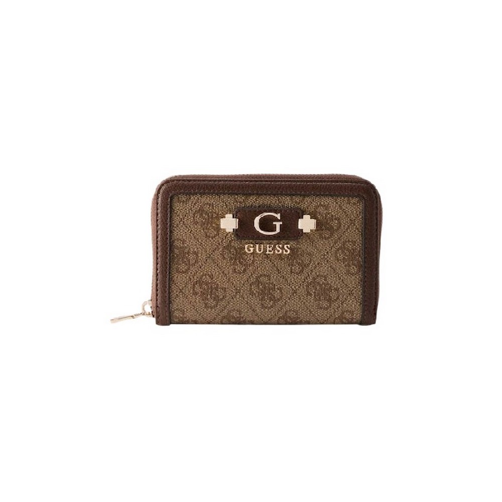 GUESS LINDSEY SLG MEDIUM ZIP AROUND ΠΟΡΤΟΦΟΛΙ ΓΥΝΑΙΚΕΙΟ LATTE