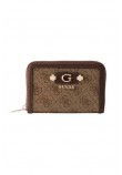 GUESS LINDSEY SLG MEDIUM ZIP AROUND ΠΟΡΤΟΦΟΛΙ ΓΥΝΑΙΚΕΙΟ LATTE