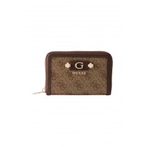 GUESS LINDSEY SLG MEDIUM ZIP AROUND ΠΟΡΤΟΦΟΛΙ ΓΥΝΑΙΚΕΙΟ LATTE