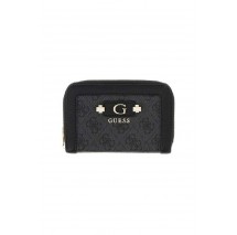 GUESS LINDSEY SLG MEDIUM ZIP AROUND ΠΟΡΤΟΦΟΛΙ ΓΥΝΑΙΚΕΙΟ DARK GREY