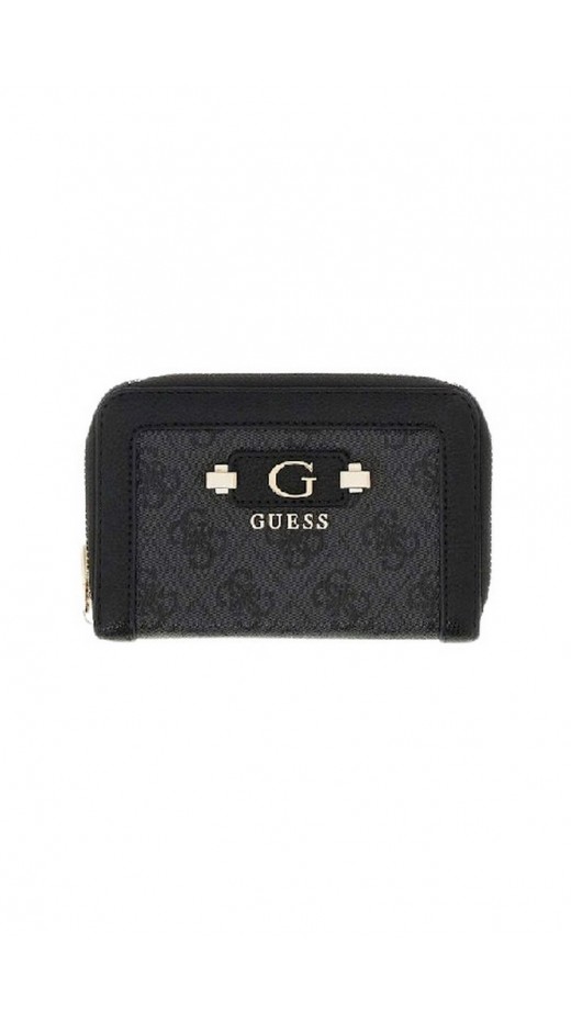 GUESS LINDSEY SLG MEDIUM ZIP AROUND ΠΟΡΤΟΦΟΛΙ ΓΥΝΑΙΚΕΙΟ DARK GREY