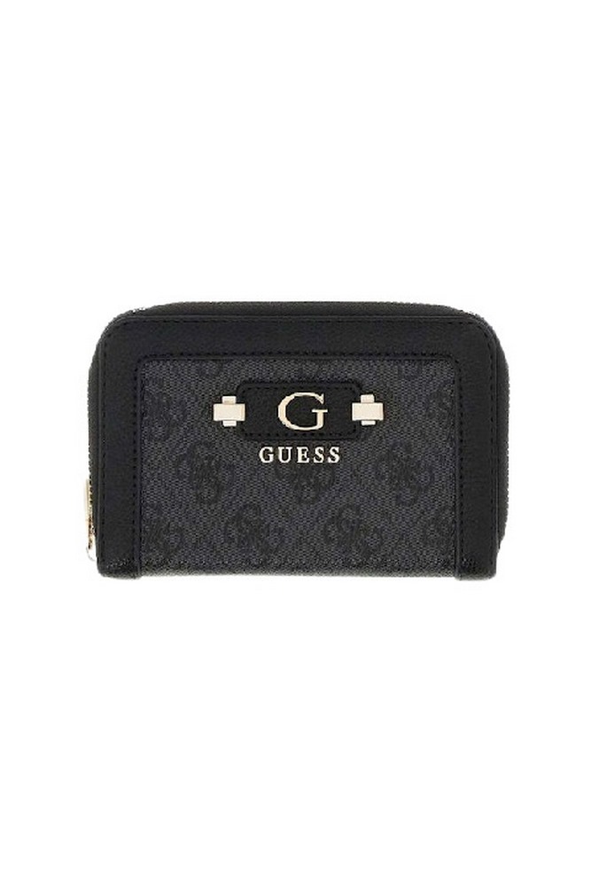 GUESS LINDSEY SLG MEDIUM ZIP AROUND ΠΟΡΤΟΦΟΛΙ ΓΥΝΑΙΚΕΙΟ DARK GREY