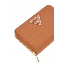 GUESS LAUREL SLG MEDIUM ZIP AROUND ΠΟΡΤΟΦΟΛΙ ΓΥΝΑΙΚΕΙΟ COGNAC