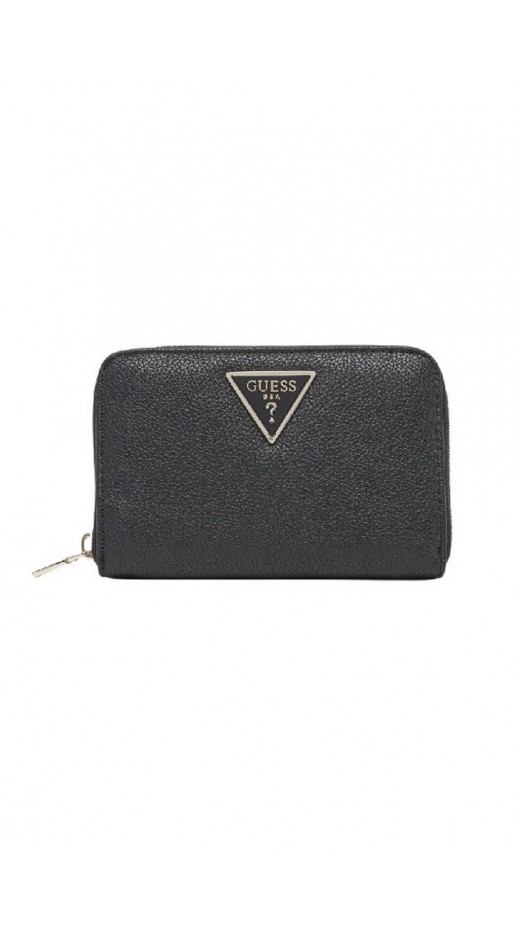 GUESS LAUREL SLG MEDIUM ZIP AROUND ΠΟΡΤΟΦΟΛΙ ΓΥΝΑΙΚΕΙΟ BLACK