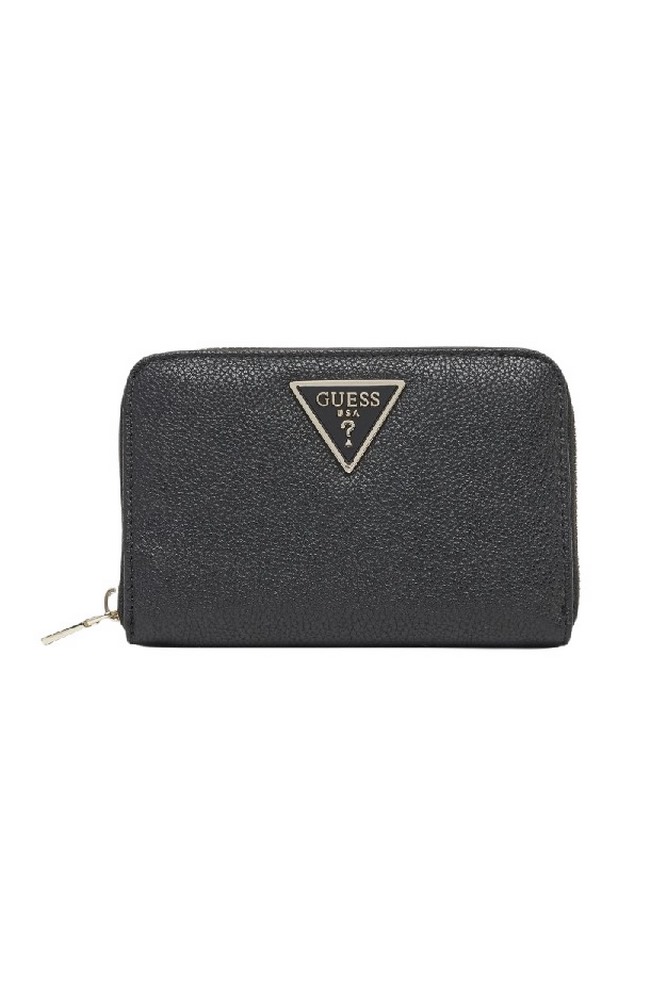 GUESS LAUREL SLG MEDIUM ZIP AROUND ΠΟΡΤΟΦΟΛΙ ΓΥΝΑΙΚΕΙΟ BLACK