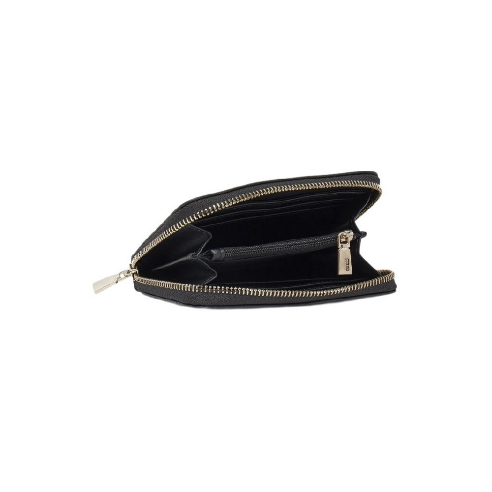 GUESS LAUREL SLG MEDIUM ZIP AROUND ΠΟΡΤΟΦΟΛΙ ΓΥΝΑΙΚΕΙΟ BLACK