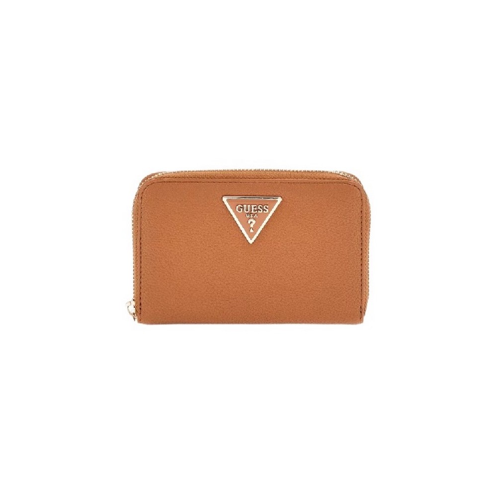 GUESS LAUREL SLG MEDIUM ZIP AROUND ΠΟΡΤΟΦΟΛΙ ΓΥΝΑΙΚΕΙΟ COGNAC