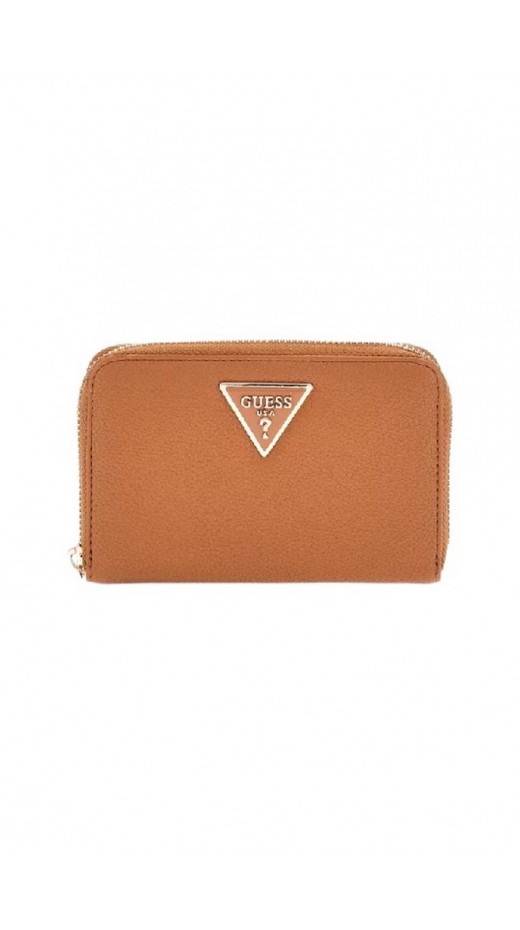 GUESS LAUREL SLG MEDIUM ZIP AROUND ΠΟΡΤΟΦΟΛΙ ΓΥΝΑΙΚΕΙΟ COGNAC