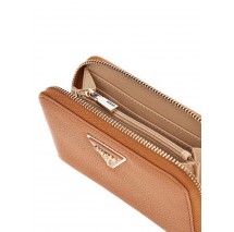 GUESS LAUREL SLG MEDIUM ZIP AROUND ΠΟΡΤΟΦΟΛΙ ΓΥΝΑΙΚΕΙΟ COGNAC