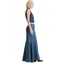 LEVIS MERMAID SKIRT FLAT FINISH A87260001 ΦΟΥΣΤΑ ΓΥΝΑΙΚΕΙΑ BLUΕ DENIM