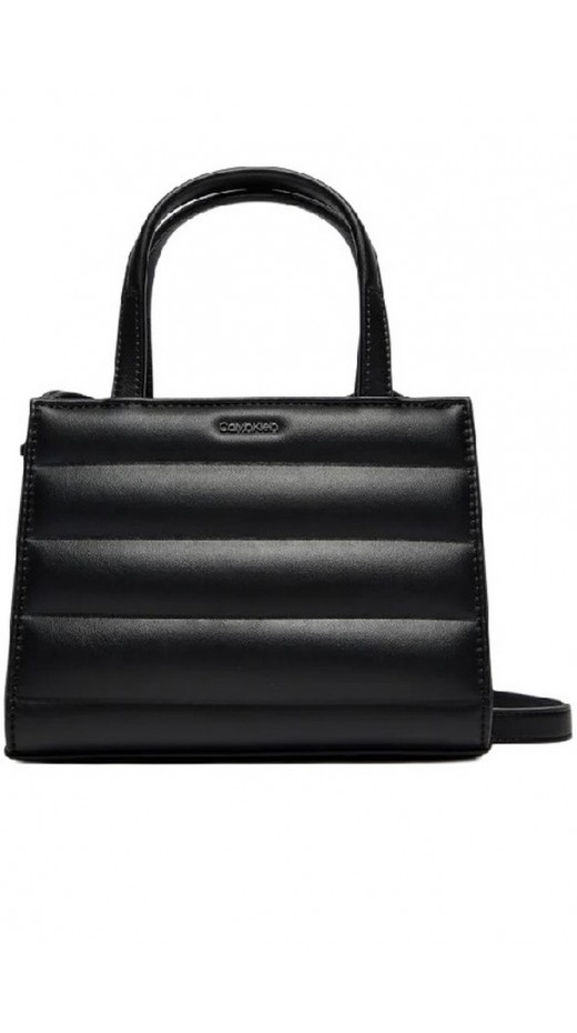 CALVIN KLEIN LINE QUILT MINI TOTE ΤΣΑΝΤΑ ΓΥΝΑΙΚΕΙΑ BLACK