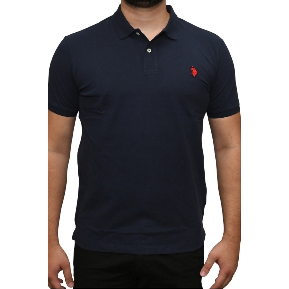 U.S POLO ASSN KING 000147 EHPD USPA BASIC POLO T-SHIRT ΜΠΛΟΥΖΑ ΑΝΔΡΙΚΗ NAVY