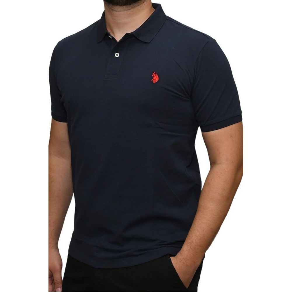 U.S POLO ASSN KING 000147 EHPD USPA BASIC POLO T-SHIRT ΜΠΛΟΥΖΑ ΑΝΔΡΙΚΗ NAVY
