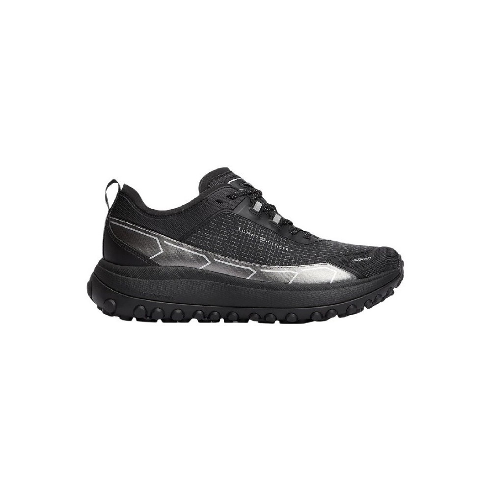 TOMMY HILFIGER THE CANYON X M MIX RUNNER WPM ΠΑΠΟΥΤΣΙ ΑΝΔΡΙΚΟ BLACK