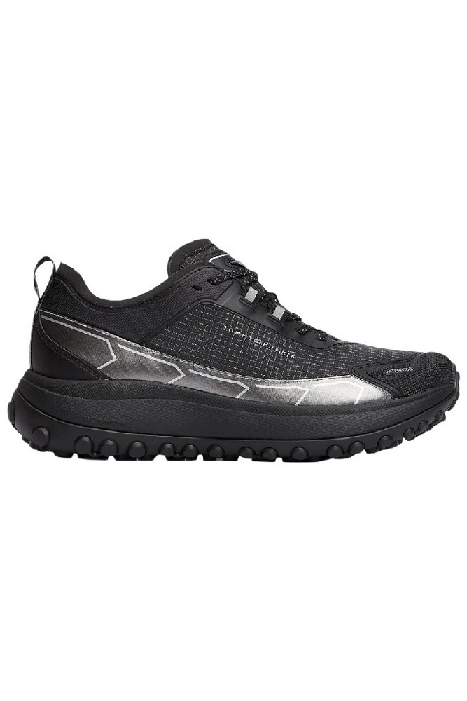 TOMMY HILFIGER THE CANYON X M MIX RUNNER WPM ΠΑΠΟΥΤΣΙ ΑΝΔΡΙΚΟ BLACK