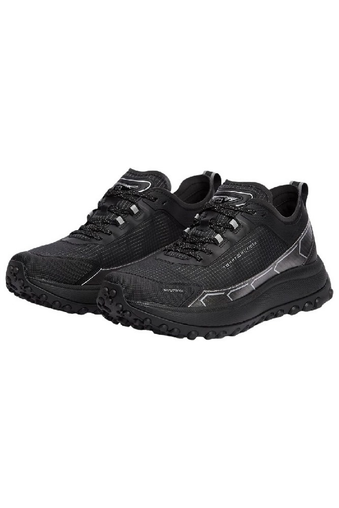 TOMMY HILFIGER THE CANYON X M MIX RUNNER WPM ΠΑΠΟΥΤΣΙ ΑΝΔΡΙΚΟ BLACK