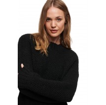 SUPERDRY D2 OVIN TEXTURED KNIT CREW DRESS ΦΟΡΕΜΑ ΓΥΝΑΙΚΕΙΟ BLACK