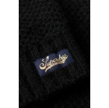 SUPERDRY D2 OVIN TEXTURED KNIT CREW DRESS ΦΟΡΕΜΑ ΓΥΝΑΙΚΕΙΟ BLACK