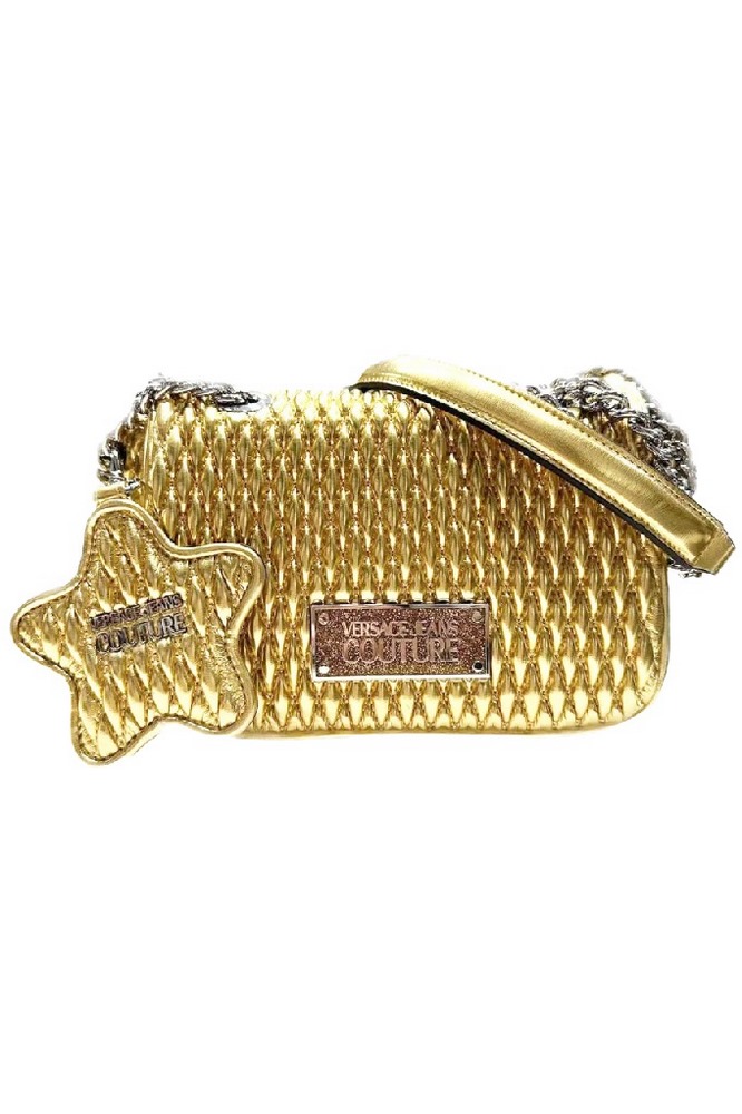VERSACE JEANS COUTURE RANGE O - CRUNCHY BAGS ΤΣΑΝΤΑ ΓΥΝΑΙΚΕΙΑ GOLD
