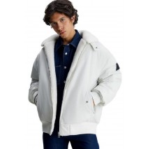 CALVIN KLEIN JEANS REVERSIBLE SHERPA BOMBER ΜΠΟΥΦΑΝ ΑΝΔΡΙΚΟ IVORY