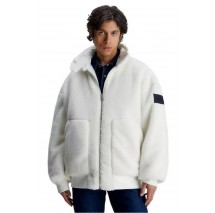 CALVIN KLEIN JEANS REVERSIBLE SHERPA BOMBER ΜΠΟΥΦΑΝ ΑΝΔΡΙΚΟ IVORY