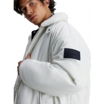 CALVIN KLEIN JEANS REVERSIBLE SHERPA BOMBER ΜΠΟΥΦΑΝ ΑΝΔΡΙΚΟ IVORY