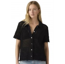 LEVIS SUSANNA FLORAL CROCHET SHIRT ΠΟΥΚΑΜΙΣΟ ΓΥΝΑΙΚΕΙΟ BLACK