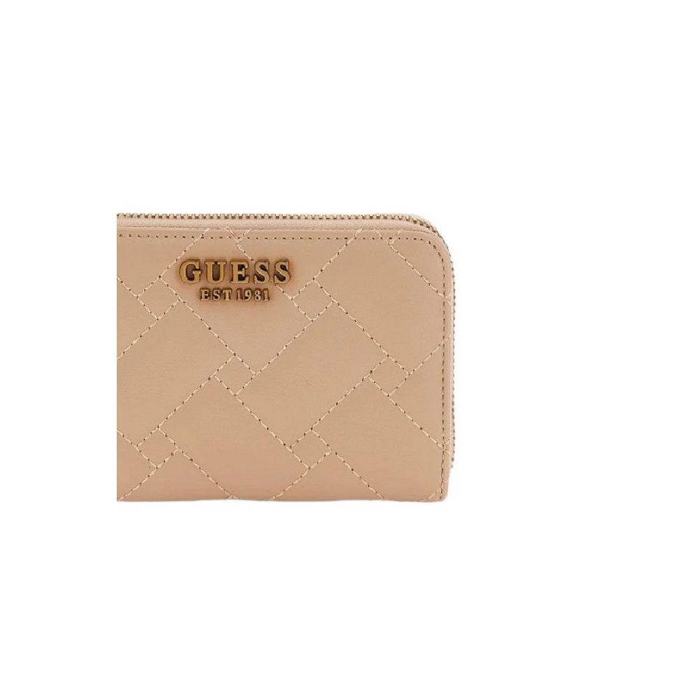 GUESS GRACELYNN SLG MEDIUM ZIP ARND ΠΟΡΤΟΦΟΛΙ ΓΥΝΑΙΚΕΙΟ BEIGE