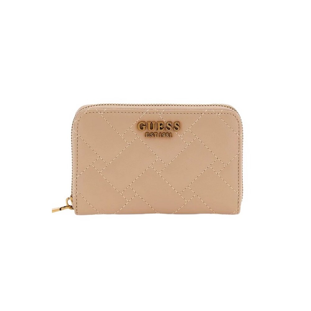 GUESS GRACELYNN SLG MEDIUM ZIP ARND ΠΟΡΤΟΦΟΛΙ ΓΥΝΑΙΚΕΙΟ BEIGE