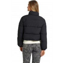 GUESS JEANS CROPPED PUFFER ΜΠΟΥΦΑΝ ΓΥΝΑΙΚΕΙΟ BLACK