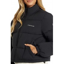 GUESS JEANS CROPPED PUFFER ΜΠΟΥΦΑΝ ΓΥΝΑΙΚΕΙΟ BLACK