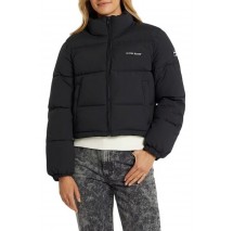 GUESS JEANS CROPPED PUFFER ΜΠΟΥΦΑΝ ΓΥΝΑΙΚΕΙΟ BLACK