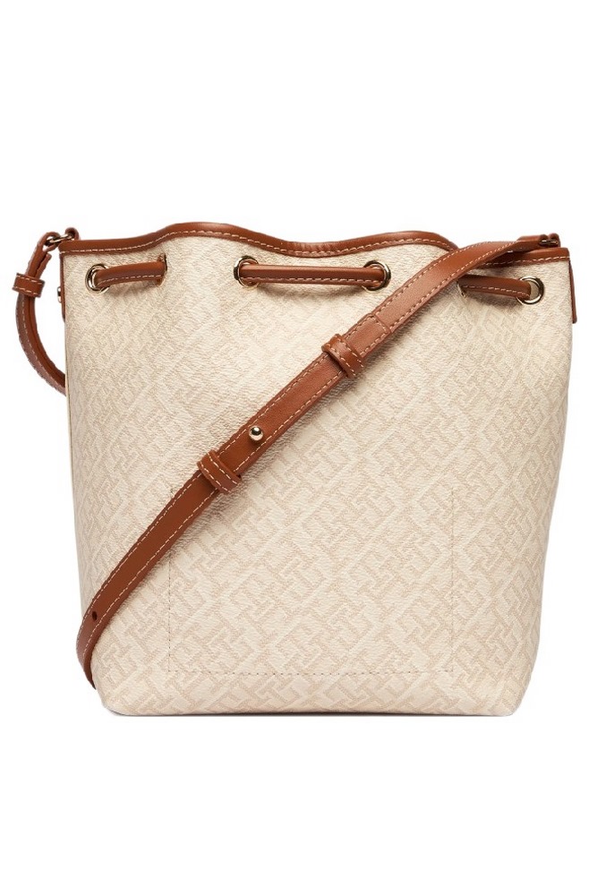 TOMMY HILFIGER MONOPLAY BUCKET LE ΤΣΑΝΤΑ ΓΥΝΑΙΚΕΙΑ BEIGE