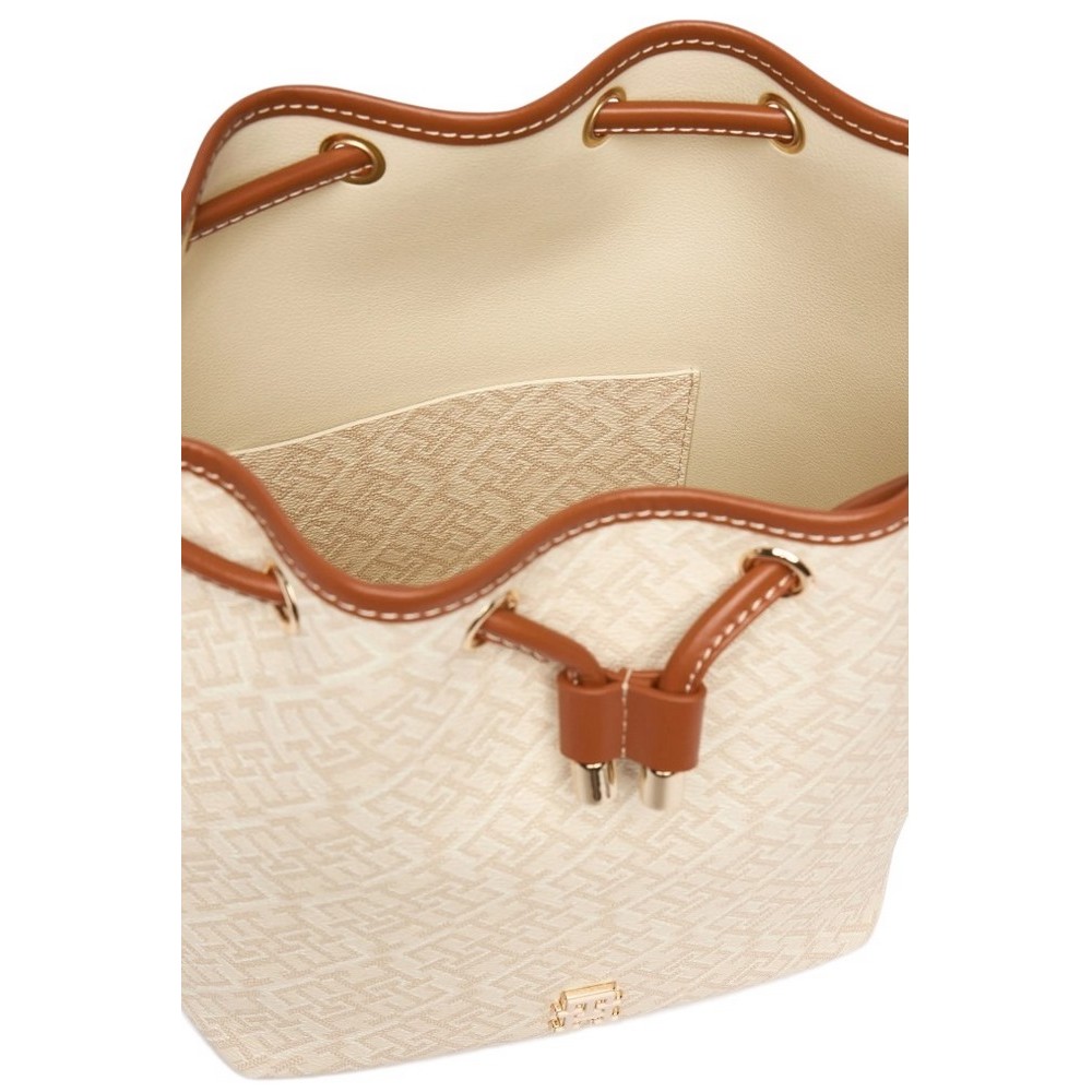 TOMMY HILFIGER MONOPLAY BUCKET LE ΤΣΑΝΤΑ ΓΥΝΑΙΚΕΙΑ BEIGE
